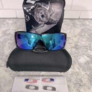Oakley Batwolf Sunglasses - Black Frame with Prizim Sapphire Iridium Lenses